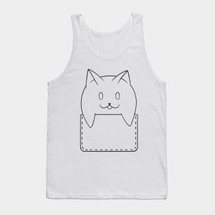 The cat in the pocket. Tank Top